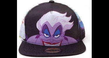 Disney Ariel The Little Mermaid - Ursula All Over Print Snapback Pet - Zwart/Multicolours