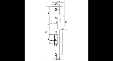 Nemef Sluitplaat 4119-17 Links