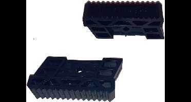 DAS Trapdop – Trapvoet, zonder Sleuf - Per 2 stuks