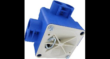 ABB - Centraaldoos - Hafobox - 55mm - 5/8inch - Incl. Deksel - Blauw
