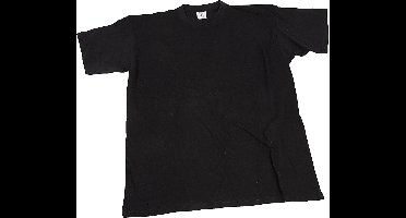 T-shirts, B: 32 cm, afm 3-4 jaar, ronde hals, 145 gr, zwart, 1 stuk