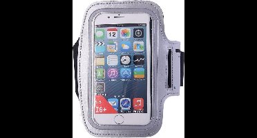 Hardloop Armband Telefoon | Geschikt voor Oppo A73 5G| Hardloop Armband | Sport Hardloopband | Hardloop Telefoonhouder | Grijs