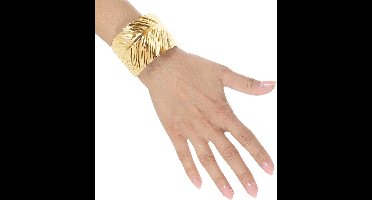 Nep gouden blad armband