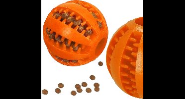 Springos Hondenspeeltje - Hondenbijtring - Rubber - Tandheling - Oranje