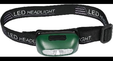 Hofftech Oplaadbare hoofdlamp - sensorfunctie - handsfree - groen