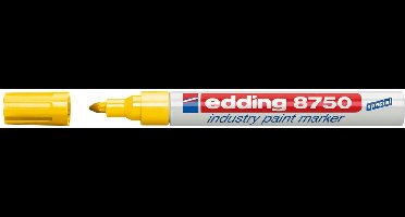 Paintmarker edding 8750 industrie 2-4mm geel | 10 stuks