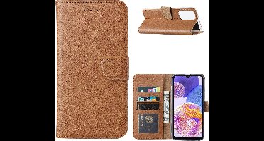 Hoesje Geschikt Voor Samsung Galaxy A13 (4G) Hoesje Bruin – Hoesje Geschikt Voor Samsung Galaxy A13 (4G) hoesje – Hoesje Geschikt Voor Samsung Galaxy A13 (4G) case – A13 (4G) Bookcase - Ntech