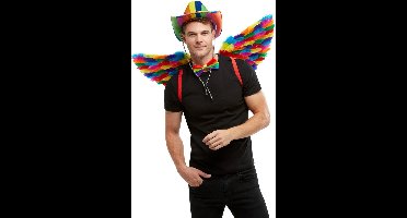Engelen vleugels rainbow kleuren.