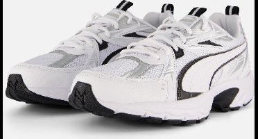 PUMA Milenio Tech Unisex Sneakers - Puma White-Puma Black-Puma Silver - Maat 40