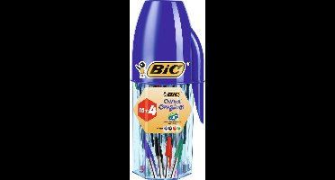 BIC 929081 balpen Zwart, Blauw, Groen, Rood Stick balpen 20 stuk(s)