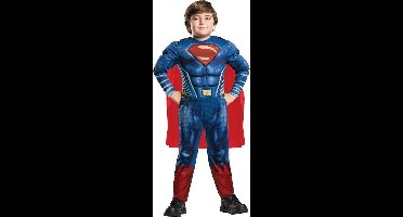 Rubie's Blauwe Superman Verkleedkostuum Jongens Maat 128