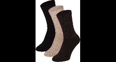 Apollo - Sportsokken - Unisex - Multi Bruin - Maat 36/41 - Sportsokken dames - Tennissokken dames