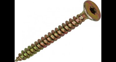 Mack Spaanplschr.vzkop-zelfb.geelverz. 6 st 6.0 x 60 mm