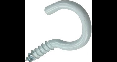 SAM Schroefhaak Wit 7 stuks 3,0 x 16 mm