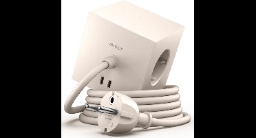 Avolt Square 1 stekkerdoos USB-C 30W 1,8 m - Nomad Sand