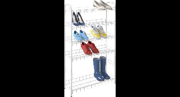 Metaltex - Shoe 6 - Tomado schoenenrek - Schoenen opbergsysteem - 6 lagen - Wit - 18 paar schoenen - 64x23x104 cm