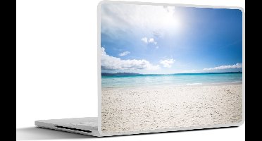 Laptop sticker - 14 inch - Strand - Eiland - Zon - 32x5x23x5cm - Laptopstickers - Laptop skin - Cover