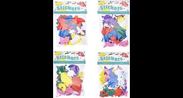 Stickers foam - dieren - voertuig
