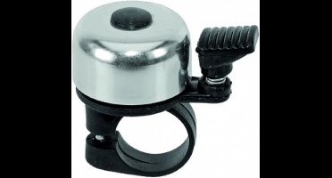 Falkx Kleine fietsbel - aluminium - zilver - compact en duurzaam