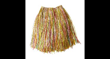 Hawaiirokje stro meerkleurig 55cm