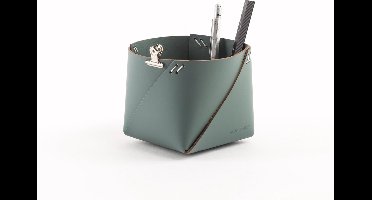 Vacavaliente - Ruca Opbergmand S - Gerecycled Leer - Groen