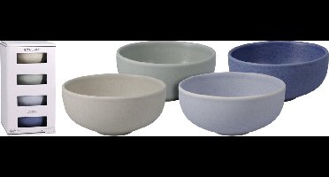 Home & Styling Kommen - Ø11x5cm - 300ml - Set van 4 stuks - Multi