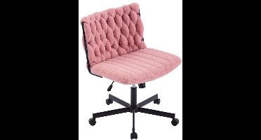 Draaistoel – Bureaustoel – Stoel Op Wieltjes – Kantinestoel – Vergaderstoel – Ruim Zitvlak 65 cm – Met 360° Draaibare Wieltjes