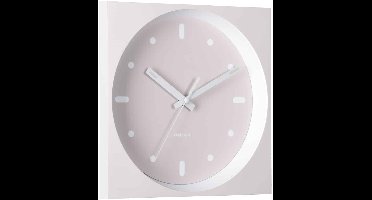 Karlsson Wandklok Incesante Square - Warmgrijs - Ø25cm - Wandklok Modern