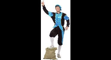 Wilbers & Wilbers - Pietenpakken - Aqua Piet Pansamt Budget Kostuum - Groen, Zwart - Maat 42 - Carnavalskleding - Verkleedkleding