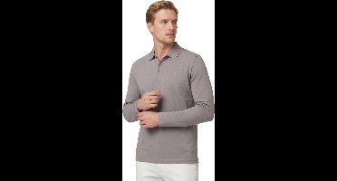 Hugo Boss polo lange mouw grijs