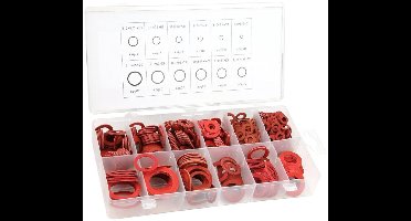 Platte Wasmachines - Isolatie Ringen - Wasmachine Reparatie - Goede Isolatie Prestaties - 600 stuks - Rood