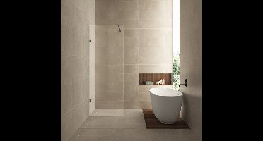 Inloopdouche Wiesbaden Less 80x200cm met mat zwart beslag en 8mm helder glas