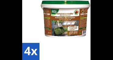 BSI – Compostversneller – Voor Grasmaaisel – 6 kg - Voordeelverpakking - 4 stuks