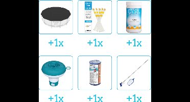 Zwembad Accessoirepakket voor Bestway Steel Pro MAX Zwembad - 366x76 cm - Rond - Met filterpomp - Bestway - 56416 - 6-delig