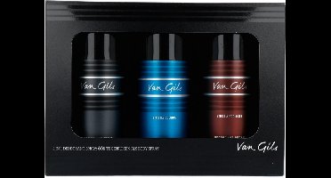 Van Gils Strictly deodorant set met Strictly for men, Cologne & for Night 3x 150 ml