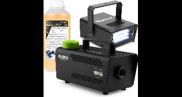Rookmachine en stroboscoop - BeamZ LED stroboscoop + S500 rookmachine 500W met extra 250ml rookvloeistof (500ml totaal)
