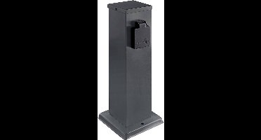 Heitronic 501334 Stopcontactsplitter Antraciet Aanraakbeveiliging