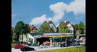 Faller - Pompstation met servicegebouw - modelbouwsets, hobbybouwspeelgoed voor kinderen, modelverf en accessoires