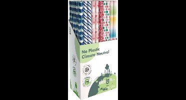 Inpakpapier IG Group Geo 200x70cm assorti | 60 stuks