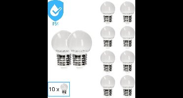 Proventa 10 x LED lampen voor buiten met E27 fitting - Voordeelverpakking - IP44 - Lamp - Ledlampen