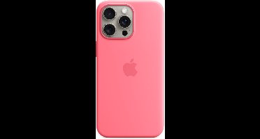 Apple Silicone Backcover MagSafe voor de Apple iPhone 15 Pro Max - Pink