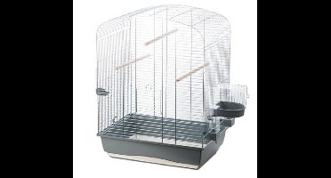 Vogelkooi Elena – Grijs/Chroom Binnenkooi voor Parkieten, Agaporniden en Valkparkieten