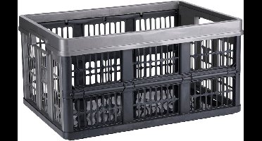 Dirt Devil Vouwkrat 45 Liter – Vouwkrat voor Boodschappen – Opbergkrat Inklapbaar – Klapkrat Ventilatie Handgrepen – Zwart