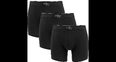 Calvin Klein heren ck one 3P boxers graphic monogram zwart
