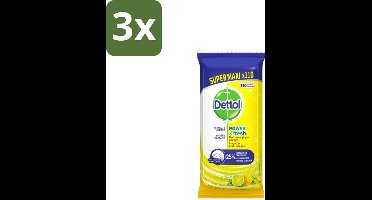 Dettol – Multi Reinigingsdoekjes – Citroen – 110 Doekjes - Bulkverpakking - 3 stuks