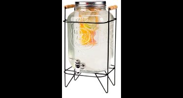 Dispenser - Drankdispenser - CSX En Organisatie Dispenser - Glazen Drankdispenser - 8L - Transparant Wit