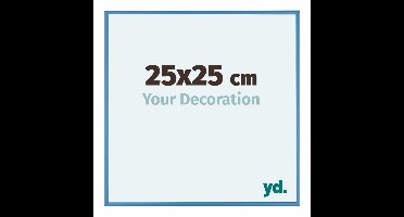 Your Decoration - Fotolijst 25x25 cm - Aluminium - Staal Blauw - Kent