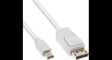 Mini DisplayPort - DisplayPort kabel - versie 1.2 (4K 60 Hz) - bi-directioneel / wit - 1 meter