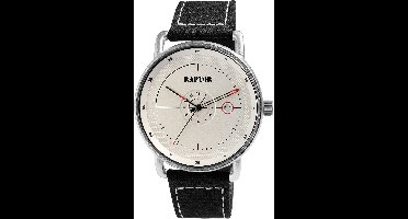 Raptor Heren textielhorloge Zoltar met textielband, datumaanduiding, incl. geschenkverpakking
