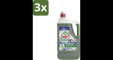3 x Dreft Professional - Vloeibaar Afwasmiddel - Regular - 5 L - Afwasmiddel - Reinigingsmiddel - Vaat Reinigen - Ramen Reinigen - Spiegel Reinigen